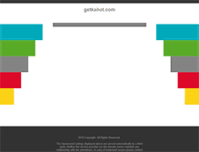 Tablet Screenshot of getkahot.com